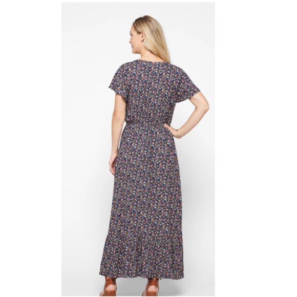 Market & Spruce Maxi Dress Size Small Floral Print - Picture 4 of 11